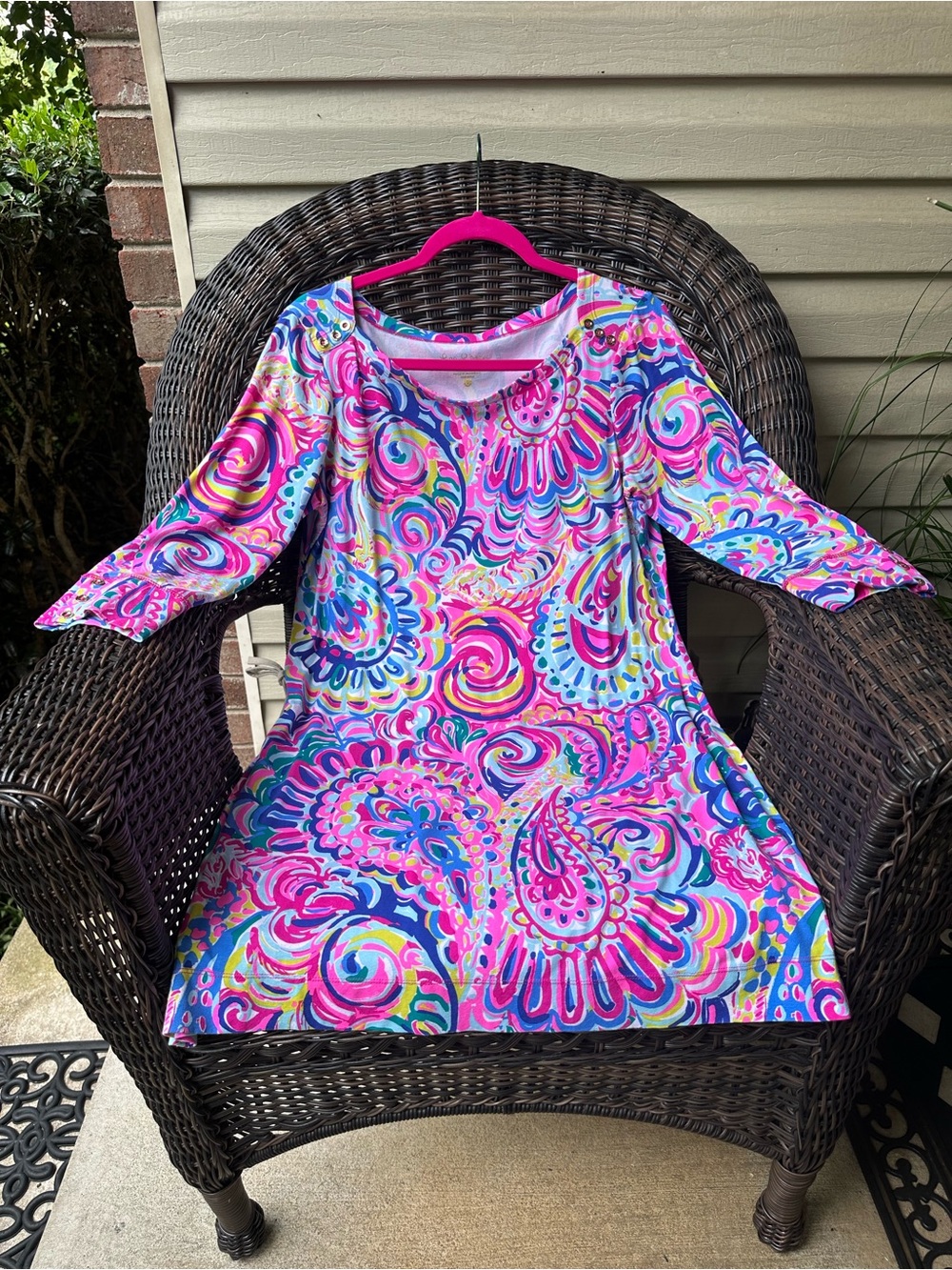 Lilly Pulitzer Sophie Dress Psychedelic Sunshine L